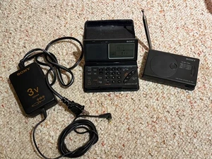 Sony ICF-SW100 World Band Odbiornik krótkofalowy Radio FM/AM /SW/MW/LW kompletny zestaw - Zdjęcie 1 z 7