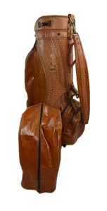 Rare Vintage Titlelist Golf Cart Bag W/Original Rain Cover *Faux Leather* READ - Picture 1 of 20