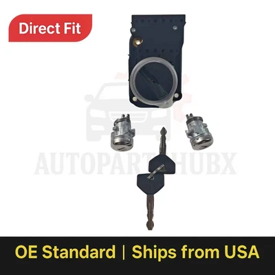 Ignition Switch Assembly & Door Lock Cylinder For Dodge Ram 1500 2500 3500 94-01 Foto 1 de 4