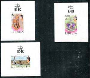 Liberia 788-790 deluxe sheets MNH Queen Elizabeth II Silver Jubilee 1977 x13800 - Picture 1 of 1