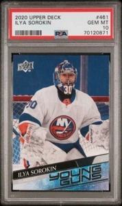 2020-21 Upper Deck Ilya Sorokin Young Guns PSA 10 #461 - Picture 1 of 2