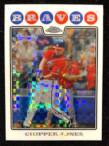 2008 Topps Chrome Chipper Jones #132 X-Fractor !!!  BRAVES  NICE
