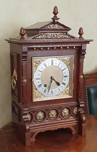 Excellent Classic Oak Lenzkirch German Black Forest Ting-Tang Bracket Clock - Picture 1 of 11