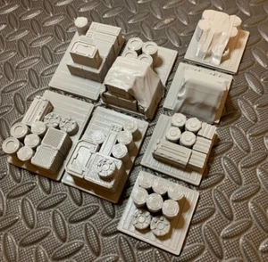Tycho Starport Cargo Crates Barrels Containers Terrain SciFi Wargaming 28mm - Picture 1 of 28