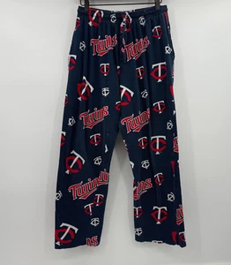 Pantalones de pijama Minnesota Twins para hombre azul medio MLB elástico cordón elástico elástico elástico - Imagen 1 de 13