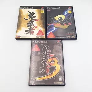 Onimusha 1 2 3 Lot 3 PS2 PlayStation 2 Authentic Japan Imports CIB Complete Set - Picture 1 of 12