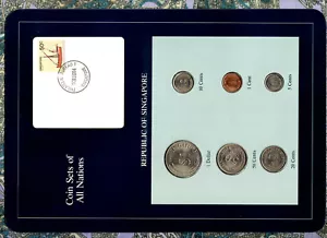 Coin Sets of All Nations Singapore 1981-1984 UNC 5 cent 1984 50 cent 1982 - Picture 1 of 4