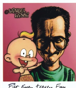 Bert ELTER - dt. Illustrator und Grafik-Designer, Original-Autogramm! - Bild 1 von 1