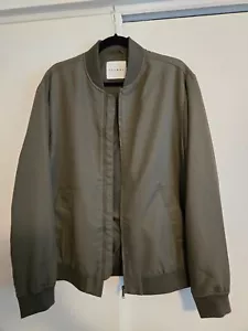 Topman Bomber Jacket Green/Khaki Large - Picture 1 of 4