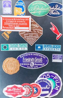 Francobolli sigillo SEAL 1930s PUBBLICITÀ JOSEF B. SCHOLZ ELBERFELD marchio pubblicitario - Immagine 1 di 4