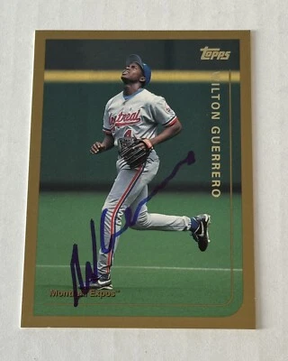 Wilton Guerrero 1999 Topps Authentic Signed Autograph Auto Card Montreal Expos - Image 1 of 3