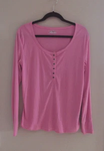 Joe Boxer Damen Gr. XL Langarm U-Ausschnitt Pyjama Oberteil Kmart Neu mit Etikett - Bild 1 von 6