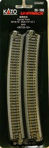 NEW N Kato #20-150 Unitrack 28 1/4"r R718-15 Curved Track 4 Pieces - Picture 1 of 1