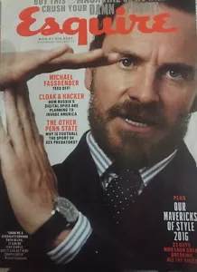 Esquire Magazine December '16/January '17 Michael Fassbender, Spying, Penn State - Imagen 1 de 6