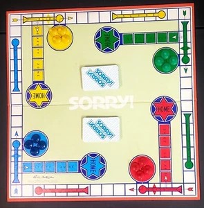 Parker Brothers Sorry! Replacement Parts - Game Board and Pieces - Picture 1 of 6