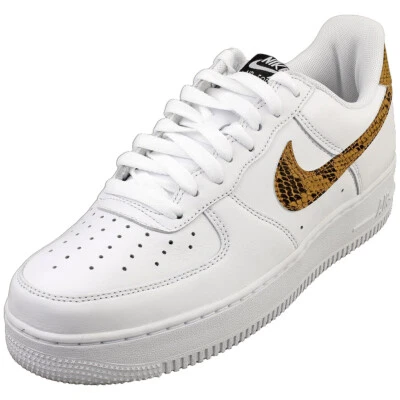 Nike Air Force 1 Low Retro Premium Scarpe da Ginnastica Uomo in Oro Bianco - 6 UK - 40 EU - Immagine 1 di 4