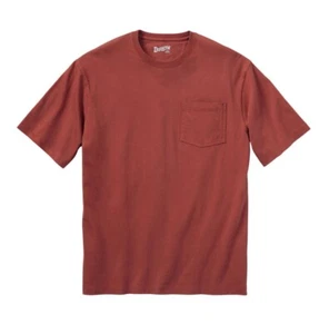 Duluth Trading Men's Longtail T Relaxed Fit SS Crew w/ Pocket Dk Cocoa XL #95587 - Picture 1 of 2