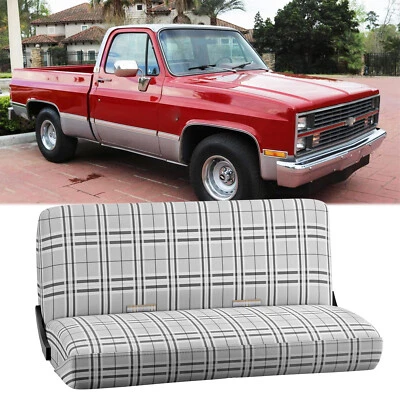 Cubierta de asiento de banco de una pieza protectora para camioneta Chevy C/K 10 20 1961-1987 Foto 1 de 4