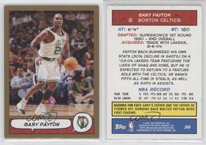 2004-05 Topps Bazooka Gold Gary Payton #36 HOF