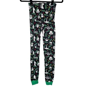 Hanna Andersson 10 Blue Star Wars Christmas Holiday Ornament Print Pajama Pants - Picture 1 of 7