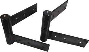 Heavy-Duty Gate Hinge, 9-Inch Uphill Swing, 1,000 lb Capacity, Black Powder Coat - Picture 1 of 3