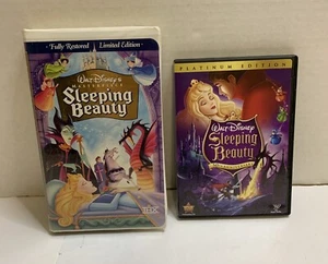 Disney Sleeping Beauty VHS Limited Edition & DVD Platinum Edition (2 Disc) - Picture 1 of 18
