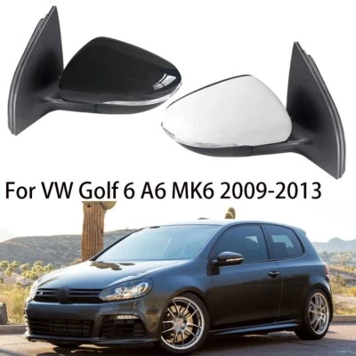 Espejo retrovisor puerta lateral coche apto para Volkswagen VW Golf 6 A6 MK6 2009-2013 año Foto 1 de 4