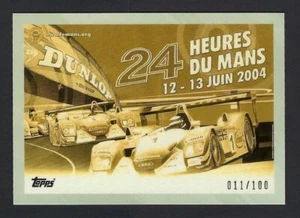2023 TOPPS 24H LE MANS ⭐ POSTER ART ⭐ 2004 ☄️ PARALLELA 011/100 - Picture 1 of 2