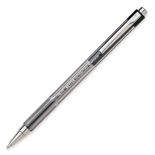 Pilot 30005 Better Ballpoint Retractable Pen Black Ink Medium Dozen