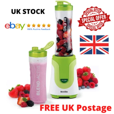 Breville Blend Active Personal Blender & Smoothie Maker with 2 Bottles 600ml NEW - Image 1 of 4