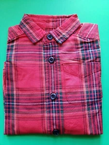 BOYS INFANT TCP CLASSIC RED PLAID BUTTON DOWN SHIRT SIZE 6-9 MONTHS NWT DRESS UP - Picture 1 of 12