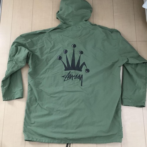 Giacca Coach Stussy Vintage anni 80 con Cappuccio Taglia XL Retro Streetwear Capispalla