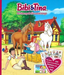 Bibi&Tina- Stickerspaß f.unterwegs m. wiederverwendbaren Sticks& Gratis App-Neu - Bild 1 von 1