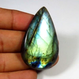 Blue Labradorite Gems 43x24m Cabs Flash Giallo Naturale Labradorite LR-271 - Foto 1 di 4