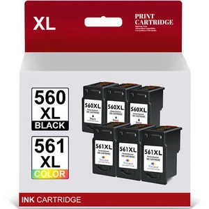Druckerpatronen für Canon PG560XL CL561XL PIXMA TS5350 T5351 TS5353 TS 7450 7451 - Bild 1 von 16