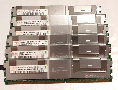 24GB PC2-5300F FBDIMM Server Memory (4GB set of 6) - Image 1 of 2
