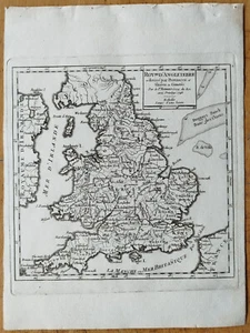 England - Original Map Vaugondy - 1750 - Picture 1 of 1