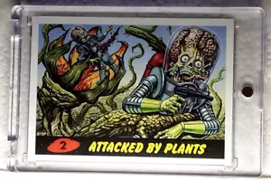 2020 Mars Attacks Uprising Heritage Parallel Card 2 ATTACKED BY PLANTS - Picture 1 of 2