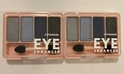 2x Covergirl Eye Enhancers Eyeshadow Palette Quad 300 Night Sky Blue Black Gray - Image 1 of 2