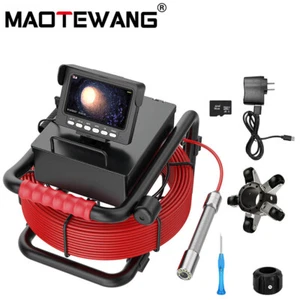 98ft MAOTEWANG Sewer Camera 4.3''Monitor 1000TVL HD Drain Pipe Inspection Camera - Picture 1 of 15