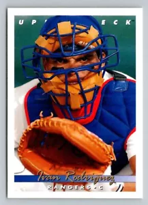 1993 Upper Deck #123 Ivan Rodriguez Texas Rangers BASEBALL Card - Picture 1 of 2