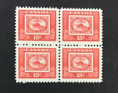 Canada 1951 VF-XF MNH Blk of 4 Sc#314. (W38) - Image 1 of 2