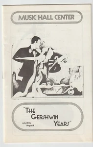 1973 Detroit Music Hall Center Playbill for The Gershwin Years - Picture 1 of 1