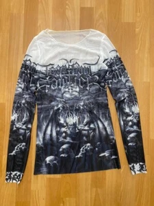 Camiseta Jean Paul Gaultier Estilo Diablo Mujer Malla Manga Larga Talla M - Imagen 1 de 8