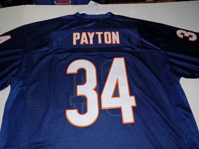 Camiseta masculina #34 WALTER PAYTON REEBOK ON FIELD PLAYERS TAMANHO 52" PEITO -MARINHA- NOVA COM ETIQUETAS - Imagem 1 de 4