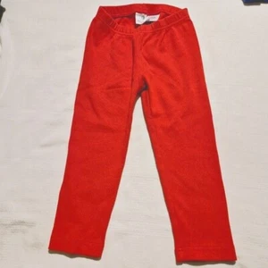 Hanna Andersson girls size 130 or 8 orange ribbed capri pull on pants EUC - Picture 1 of 5