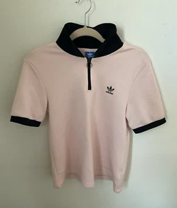 Womens Adidas Originals Osaka Polo Shirt - Ice Pink Size M - Picture 1 of 8