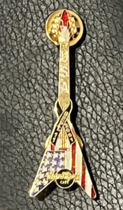 Pin insignia de guitarra de Estados Unidos Hard Rock Café 11 de septiembre de 2011 - Imagen 1 de 2