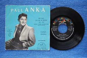 PAUL ANKA / EP ABC PARAMONT VEGA ABC 45.90.836 / POCHETTE 2 / BIEM 1958 ( F ) - Picture 1 of 2