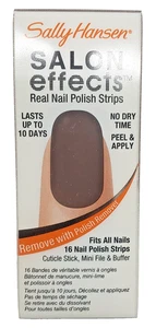 NEW SALLY HANSEN SALON EFFECTS REAL NAIL POLISH STRIPS -670 DEBU-TAUNT - Picture 1 of 2
